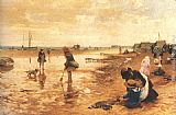 Alfred Glendening Famous Paintings - A day at the seaside